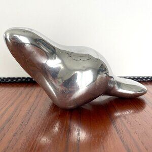 Vintage Hoselton Polished Aluminum Sculpture - Beaver #936 - Large